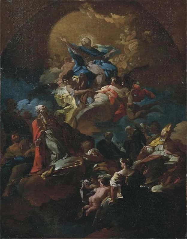 Assunzione della Vergine e due santi